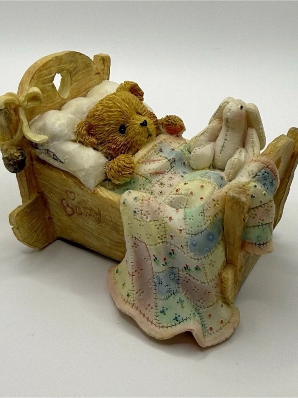 Cherished Teddies Baby Cradled With Love Bear Figurine by P Hillman 1992 911356